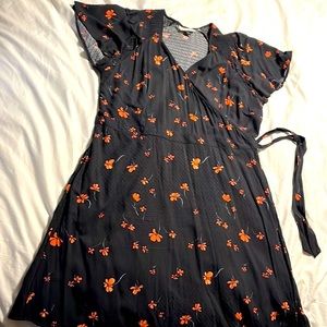 Universal thread XL black wrap dress.